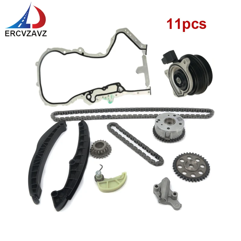 11PCS Timing Tensioner Water Pump Kit Chain Kit for Audi A1 A3 VW 1.4 TSI 1.6 FSI 2009-2015 03C109158A 03C115225B 03C115225B
11PCS Timing Tensioner Water Pump Kit Chain Kit for Audi A1 A3 VW 1.4 TSI 1.6 FSI 2009-2015 03C109158A 03C115225B 03C115225B
