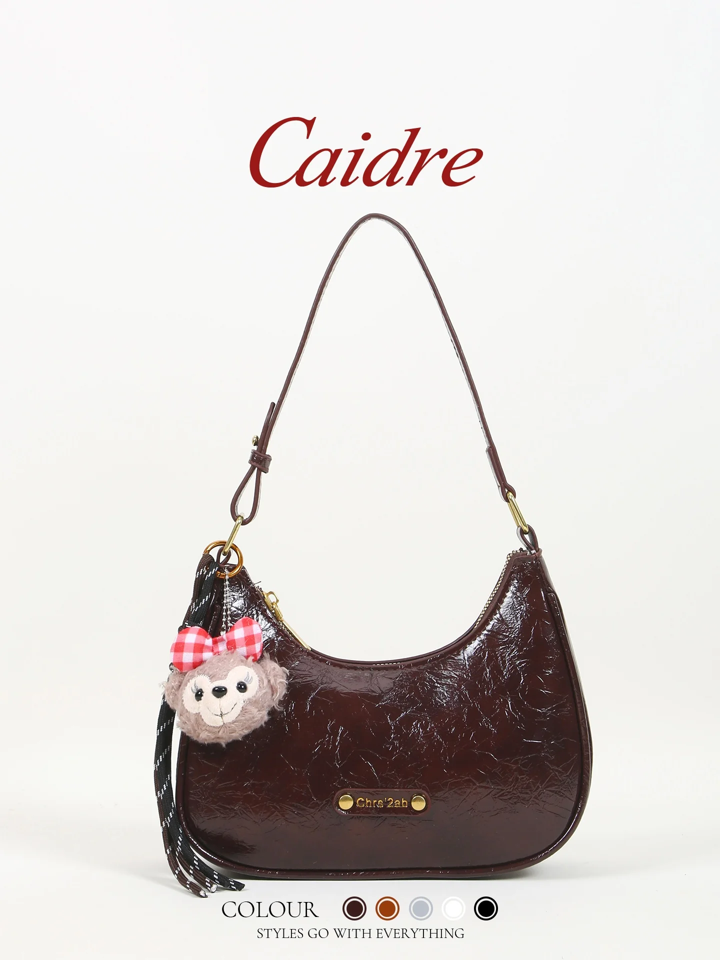Caidre Commuter Underarm Bag Women's New 2026 Fashion Sensation Single Shoulder Crossbody Bag Moon Tooth Bag Soft PU Leather
Caidre Commuter Underarm Bag Women's New 2026 Fashion Sensation Single Shoulder Crossbody Bag Moon Tooth Bag Soft PU Leather