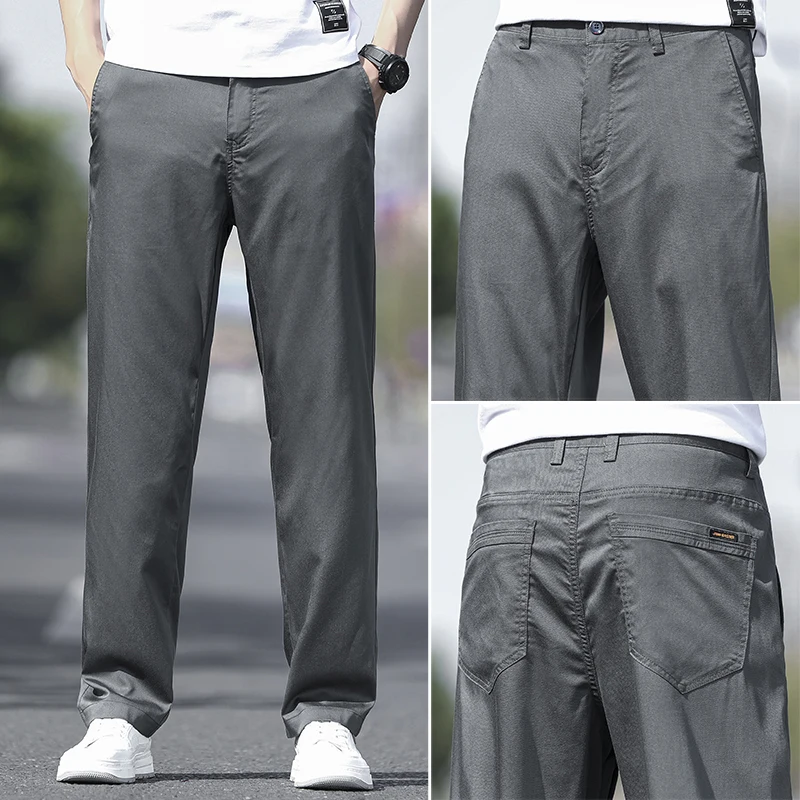 2025 Spring Summer Men's Loose Straight Fit Office Casual Trousers Middle-Aged Dad Grey Comfort Business Ready Breathable
2025 Spring Summer Men's Loose Straight Fit Office Casual Trousers Middle-Aged Dad Grey Comfort Business Ready Breathable