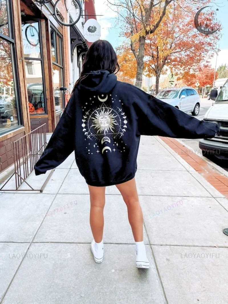 Celestial Boho Sun Moon Phase Hoodie Back Print Whimsigoth Sweatshirt Spiritual Sweater Hippie Jumper Goth Tarot Pullover
Celestial Boho Sun Moon Phase Hoodie Back Print Whimsigoth Sweatshirt Spiritual Sweater Hippie Jumper Goth Tarot Pullover