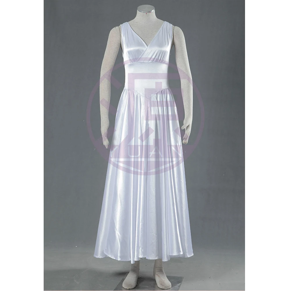 Anime Saint Seiya Athena Cosplay Costume White Women French Dress Halloween
Anime Saint Seiya Athena Cosplay Costume White Women French Dress Halloween