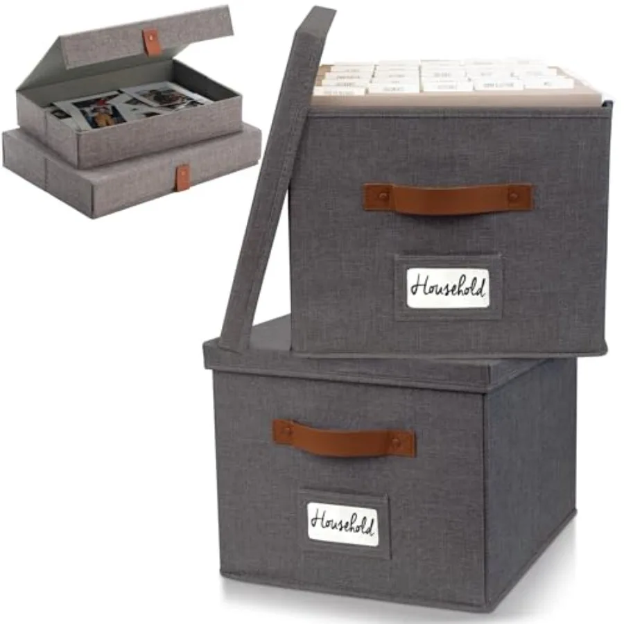 Decorative File Organizer Box Set of 2 and Photo Storage Boxes Set of 2 Bundle - Perfect to Safely Store Your Documents Picture
Decorative File Organizer Box Set of 2 and Photo Storage Boxes Set of 2 Bundle - Perfect to Safely Store Your Documents Picture