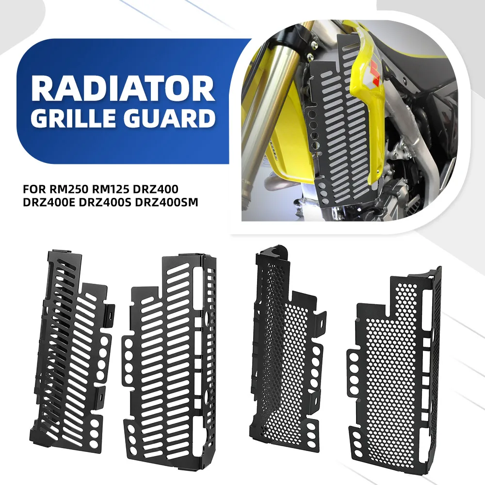 FOR Suzuki RM125 DRZ400 DRZ400E DRZ400S DRZ400SM RM250 Motorcycle DR-Z 400 Radiator Guard Protector Cover Water Tank Shield
FOR Suzuki RM125 DRZ400 DRZ400E DRZ400S DRZ400SM RM250 Motorcycle DR-Z 400 Radiator Guard Protector Cover Water Tank Shield