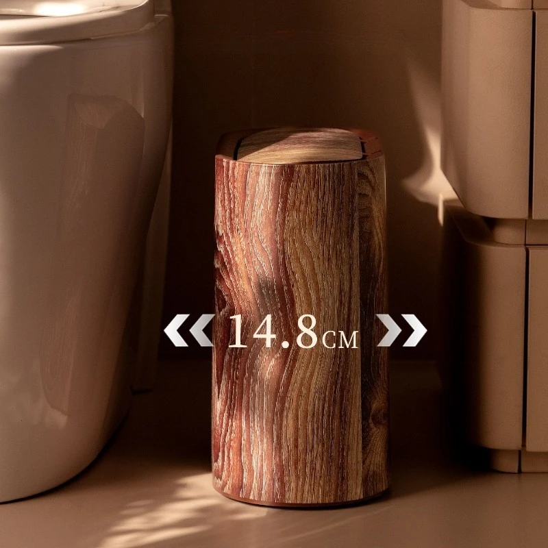 Wood Grain Trash Can with Lid Bathroom Litter Bins Large Capacity Wastebasket Living Room Toilet Retro Household Recycle Bin
Wood Grain Trash Can with Lid Bathroom Litter Bins Large Capacity Wastebasket Living Room Toilet Retro Household Recycle Bin
