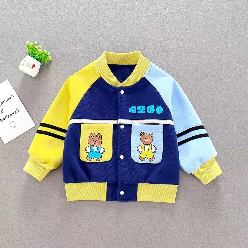 Boys Outerwear Spring And Autumn Season New 2024 Handsome Children's Spring Clothing Baseball Suit Boys Jacket Top Fashionable
Boys Outerwear Spring And Autumn Season New 2024 Handsome Children's Spring Clothing Baseball Suit Boys Jacket Top Fashionable
