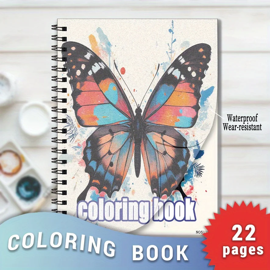 Butterfly Coloring Book - 8.3×11.2 Inches, 22 Pages. Perfect for relaxing in a natural style and relieving stress.
Butterfly Coloring Book - 8.3×11.2 Inches, 22 Pages. Perfect for relaxing in a natural style and relieving stress.