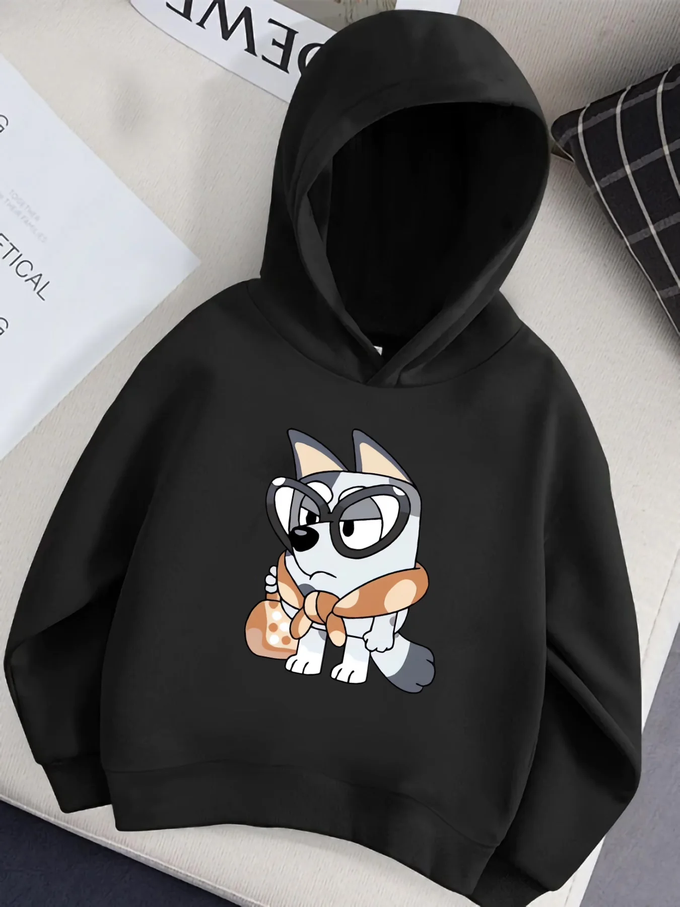 Broyi Black Hooded Sweatshirt: Cute Puppy With Glasses Print. Childish Style Children's Sweatshirt.
Broyi Black Hooded Sweatshirt: Cute Puppy With Glasses Print. Childish Style Children's Sweatshirt.