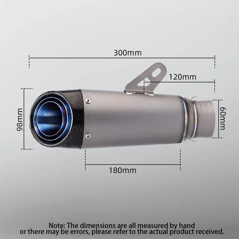 Factory Hot Selling 51mm Racing Motorcycle Exhaust Muffler GP Project General Sports Bicycle Muffler New Situation Titanium Allo
Factory Hot Selling 51mm Racing Motorcycle Exhaust Muffler GP Project General Sports Bicycle Muffler New Situation Titanium Allo