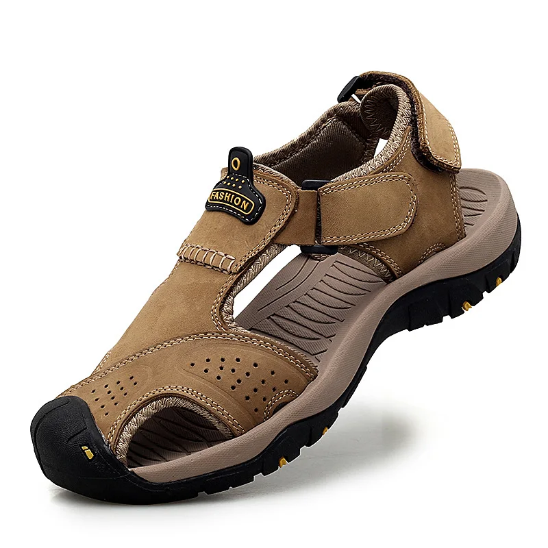 New Fashion Genuine Leather Men Shoes Summer Men's Sandals Anti-collision Fashion Beach Sandals Slippers Big Size 38-48
New Fashion Genuine Leather Men Shoes Summer Men's Sandals Anti-collision Fashion Beach Sandals Slippers Big Size 38-48
