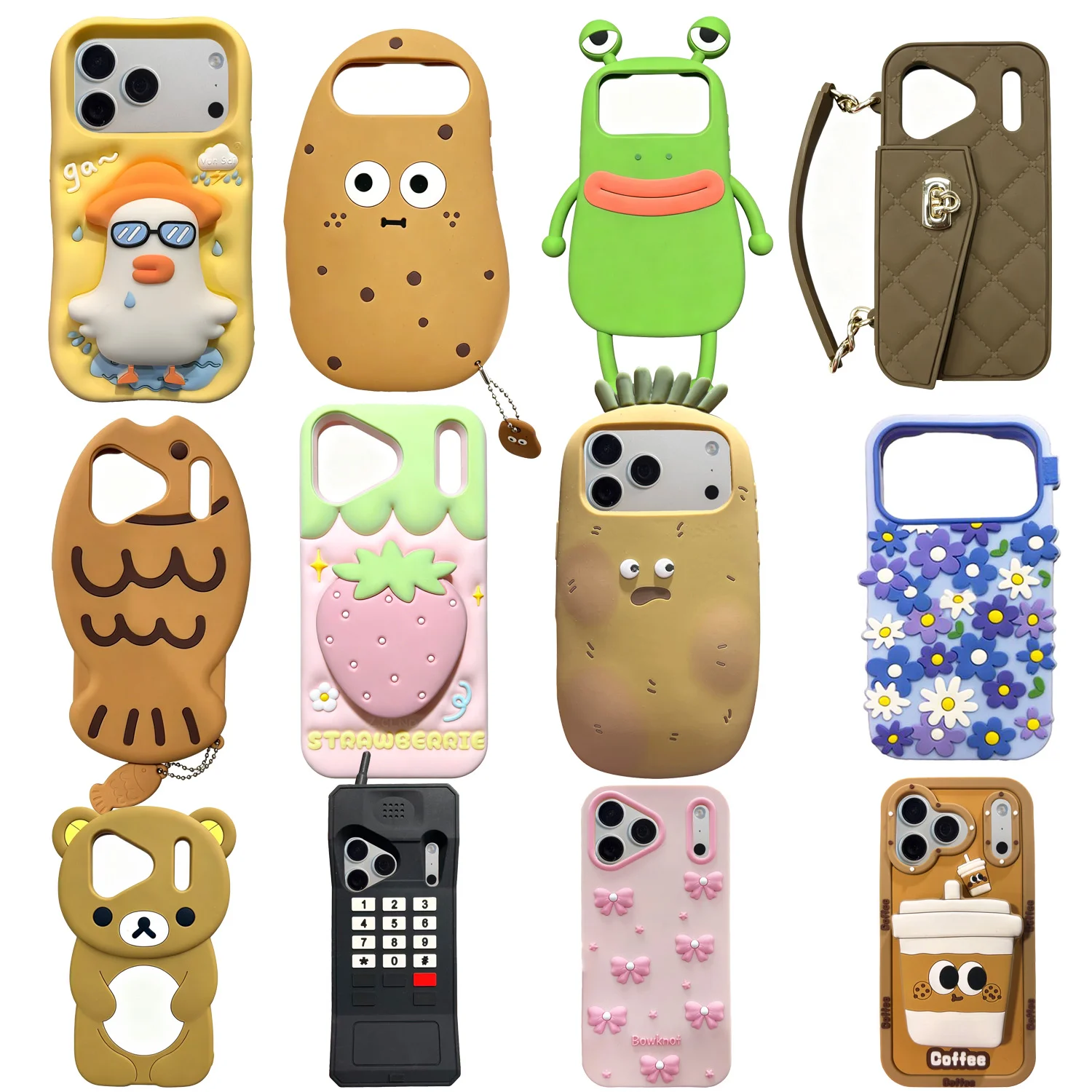 Newest 2026 For iPhone 17,17Pro,17 Pro Max 3D Soft Silicone Case Phone Back Protective Cover Cute Cartoon Various Pattern Hot!
Newest 2026 For iPhone 17,17Pro,17 Pro Max 3D Soft Silicone Case Phone Back Protective Cover Cute Cartoon Various Pattern Hot!