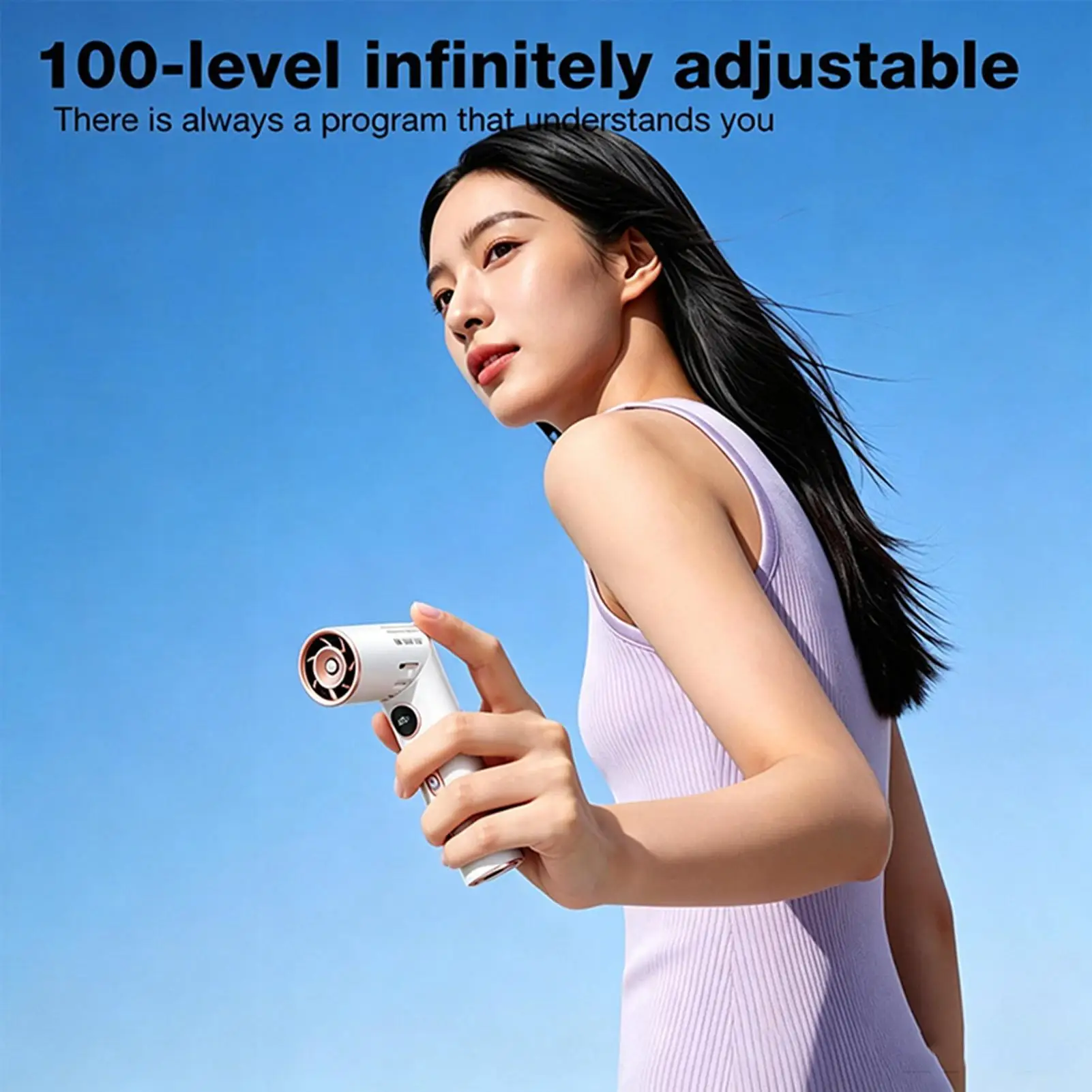 Personal Fan Handheld Digital Display Rotatable Foldable Device Travel Makeup Fan For Summer Camping Outdoor Beach Festival
Personal Fan Handheld Digital Display Rotatable Foldable Device Travel Makeup Fan For Summer Camping Outdoor Beach Festival
