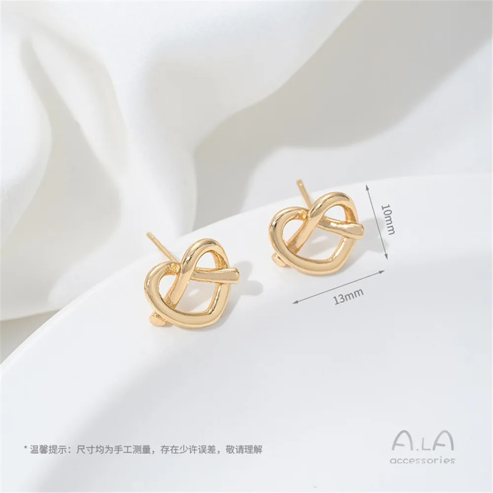 Gold Plated Hollow Cross Knot Heart Stud Earrings Women DIY Earring Jewelry Findings
Gold Plated Hollow Cross Knot Heart Stud Earrings Women DIY Earring Jewelry Findings