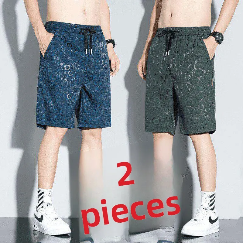 Ultra-Thin Summer Ice Silk Casual Men's Shorts Trendy Beach Five-Quarter Loose Fit Quick-Dry Straight Leg Pants
Ultra-Thin Summer Ice Silk Casual Men's Shorts Trendy Beach Five-Quarter Loose Fit Quick-Dry Straight Leg Pants