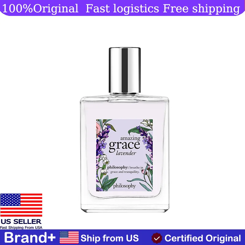 Оригинальная туалетная вода Philosophy Amazing Grace Lavender 60 мл, свежий акватический одеколон для мужчин, стойкий спрей для тела для женщин
Оригинальная туалетная вода Philosophy Amazing Grace Lavender 60 мл, свежий акватический одеколон для мужчин, стойкий спрей для тела для женщин