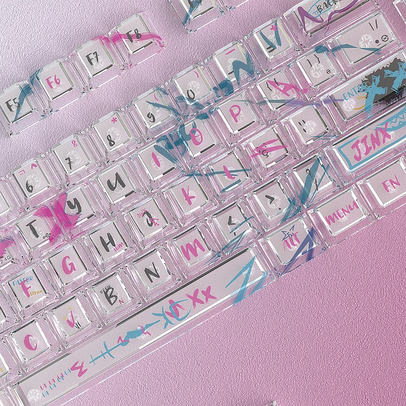 Crystal Graffiti JINX style Keycap Sublimation PrintingDIYMechanical Keyboard125Small full setPCTransparent original factory
Crystal Graffiti JINX style Keycap Sublimation PrintingDIYMechanical Keyboard125Small full setPCTransparent original factory