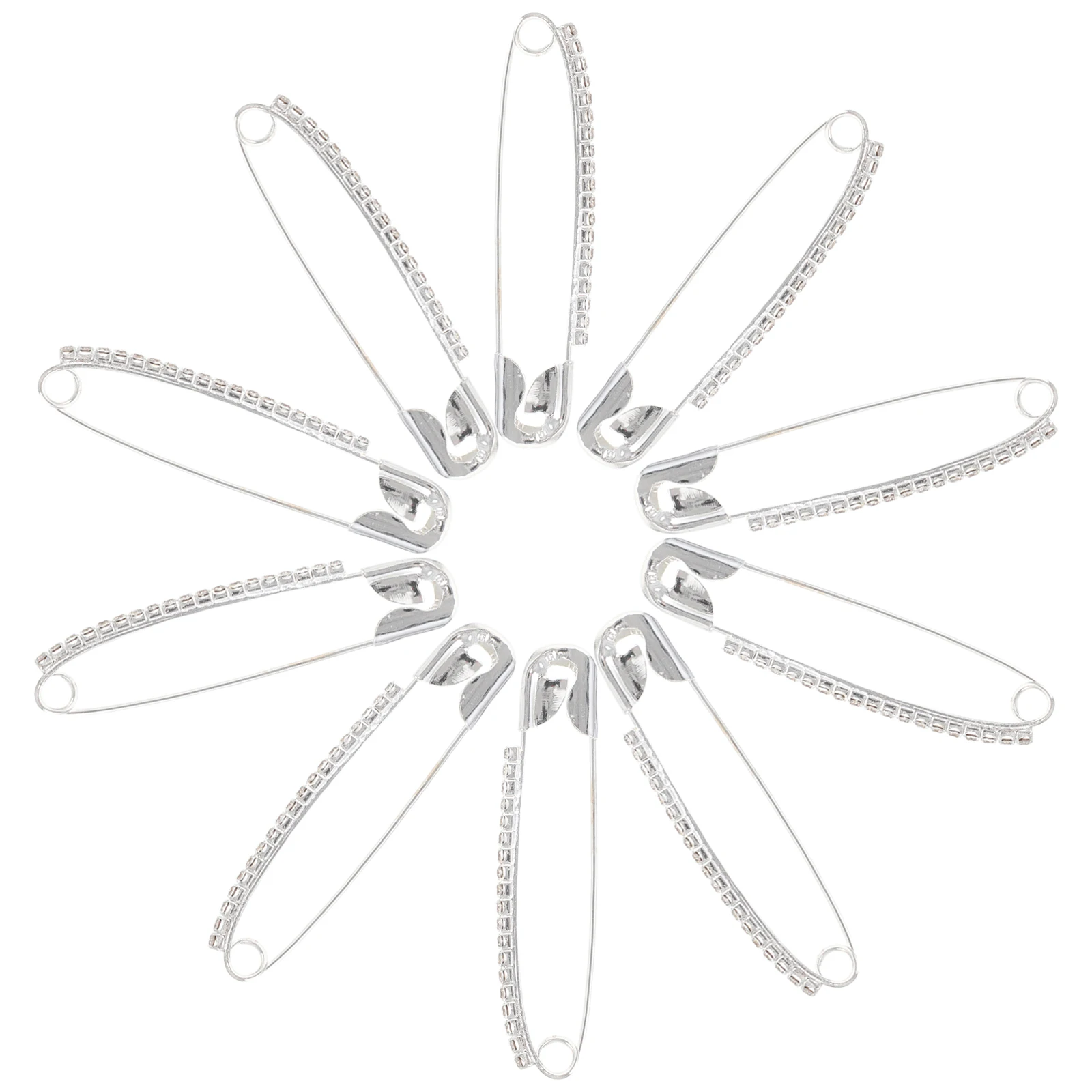 10pcs Waist Cinch Decorative Pins Dress Clips Rhinestone Safety Brooches Faux Crystal Shawl Clothing Accessories Anti Exposure
10pcs Waist Cinch Decorative Pins Dress Clips Rhinestone Safety Brooches Faux Crystal Shawl Clothing Accessories Anti Exposure