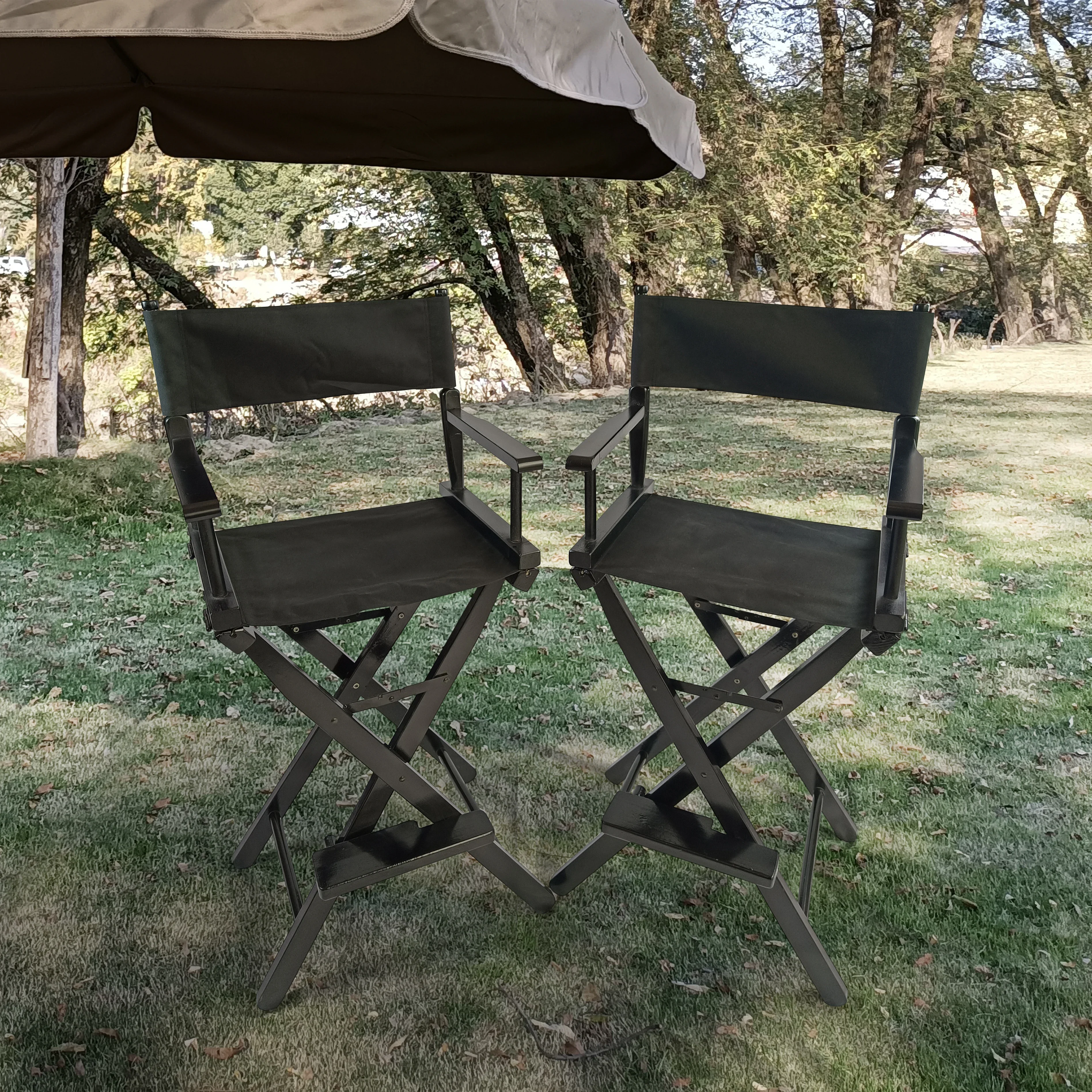 Casual Home Director's Chair, Black Frame/Black Canvas,Suitable for adults, foldable style, 2pcs/set populus recliner chair
Casual Home Director's Chair, Black Frame/Black Canvas,Suitable for adults, foldable style, 2pcs/set populus recliner chair