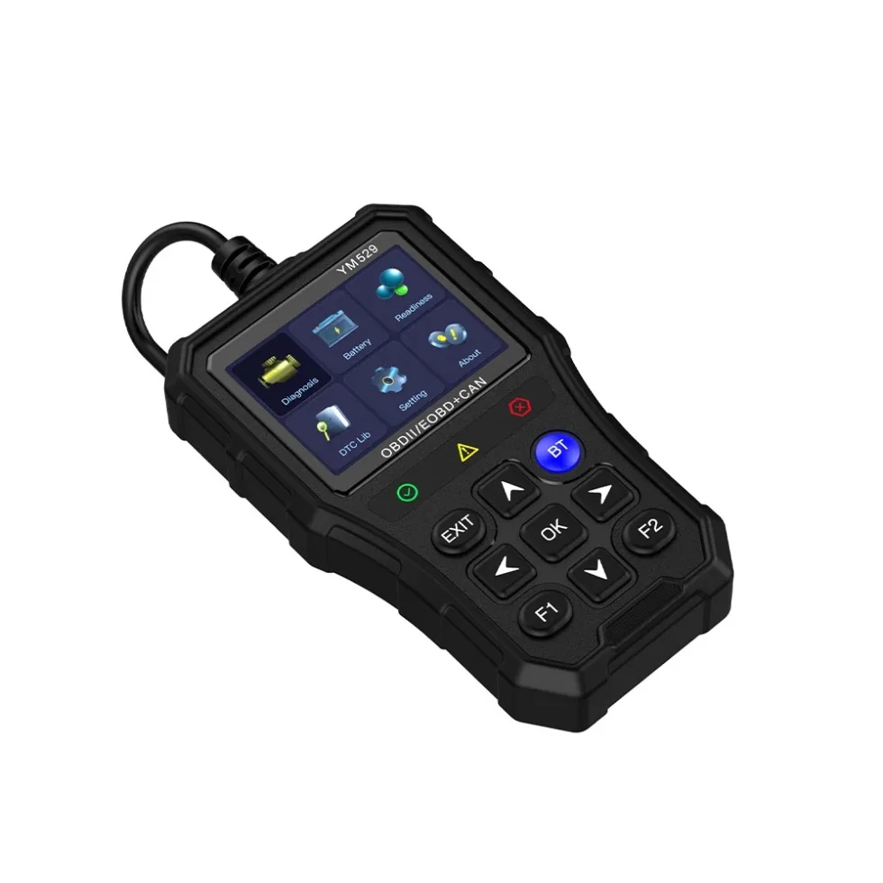 YM529 Автомобильный сканер Автомобильная система Проверка считывателя данных двигателя Тест напряжения аккумулятора OBD Диагностический инструмент
YM529 Автомобильный сканер Автомобильная система Проверка считывателя данных двигателя Тест напряжения аккумулятора OBD Диагностический инструмент