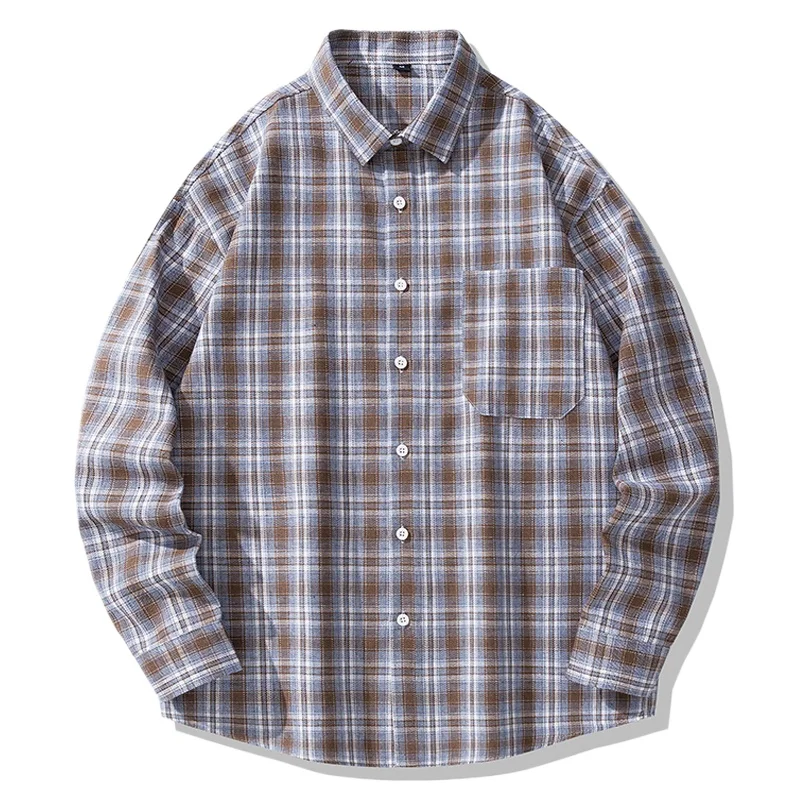 Мужская уличная винтажная клетчатая рубашка, новая дизайнерская карманная рубашка в стиле Харадзюку, элегантный кардиган с длинным рукавом, мужские рубашки в клетку в стиле хип-хоп в стиле ретро
Мужская уличная винтажная клетчатая рубашка, новая дизайнерская карманная рубашка в стиле Харадзюку, элегантный кардиган с длинным рукавом, мужские рубашки в клетку в стиле хип-хоп в стиле ретро