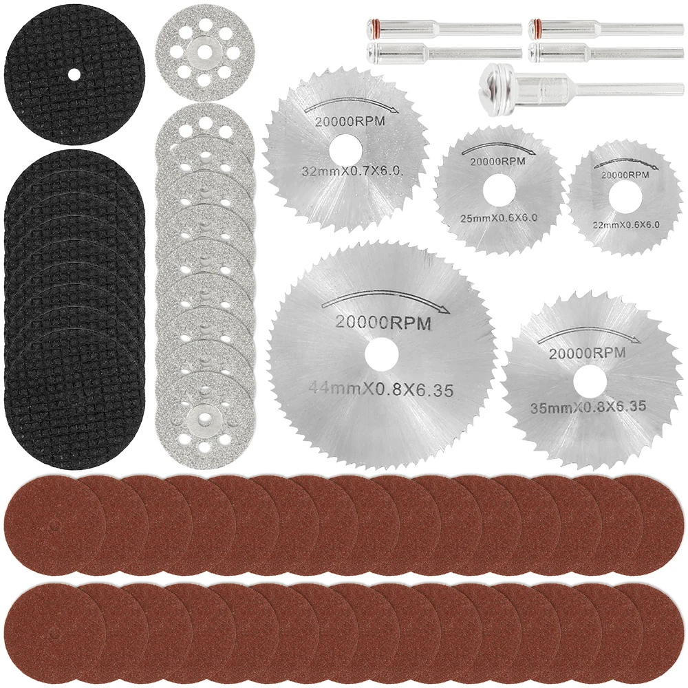 60pcs Diamond Cutting Discs Sanding Grinding Wheel Circular Saw Blade Woodworking Metal Dremel Mini Drill Rotary Tool Accessorie
60pcs Diamond Cutting Discs Sanding Grinding Wheel Circular Saw Blade Woodworking Metal Dremel Mini Drill Rotary Tool Accessorie