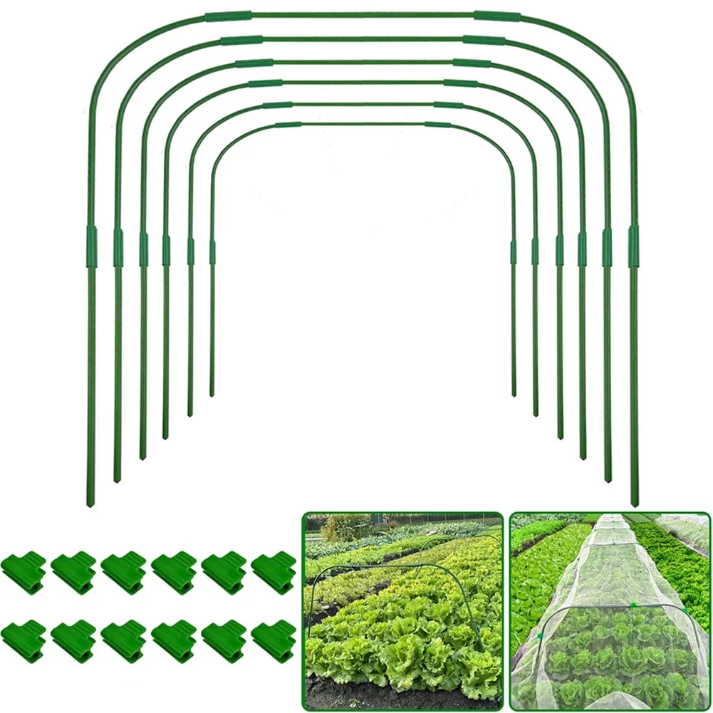 Greenhouse Hoops Frame Tunnel Kit With Clips Detachable For Garden Netting Frame 80×65cm Garden Support Frame
Greenhouse Hoops Frame Tunnel Kit With Clips Detachable For Garden Netting Frame 80×65cm Garden Support Frame