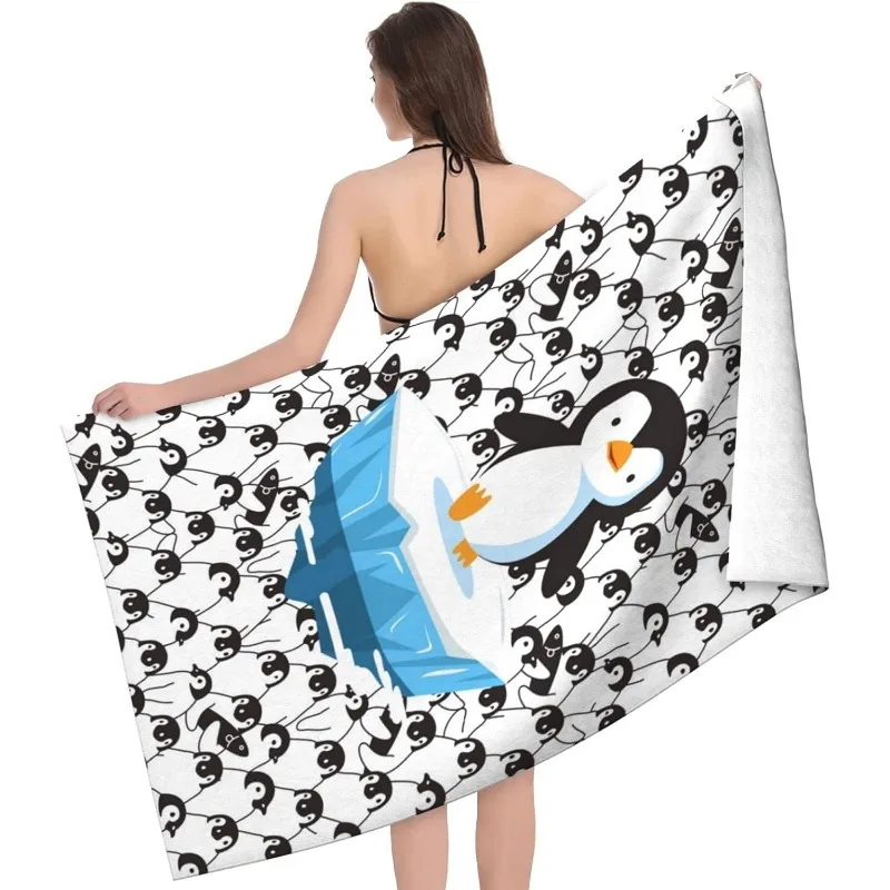 1 Penguin Beach Towel, Super Soft Polyester Knit Fabric, Contemporary Style, Machine Washable, Great for Sports, Spa
1 Penguin Beach Towel, Super Soft Polyester Knit Fabric, Contemporary Style, Machine Washable, Great for Sports, Spa