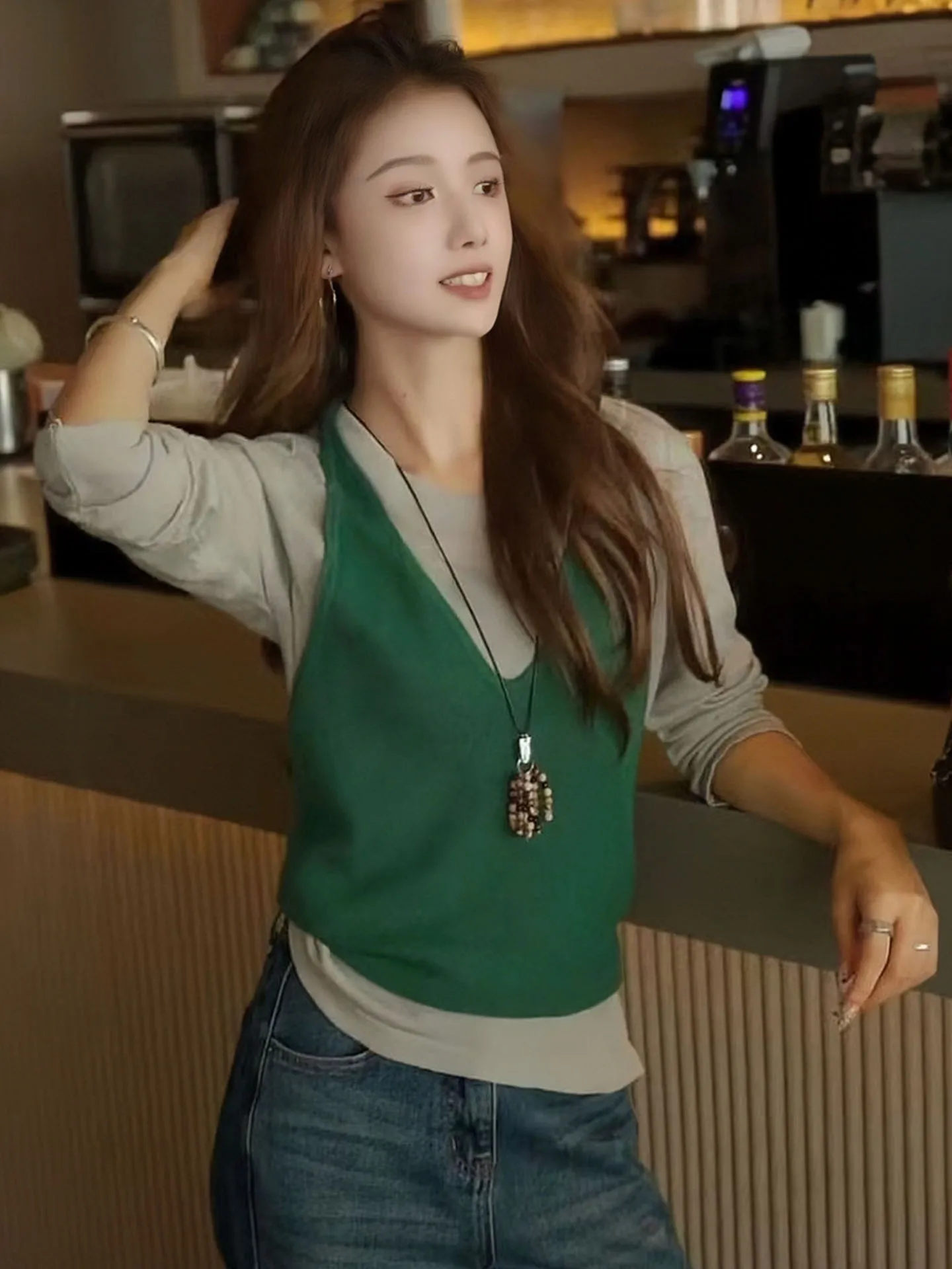 Faionable Knitted Vest Long Sve Two-Piece Set Top High-End European Brand Commute Korean Sle Loose Fit Moisture ng
Faionable Knitted Vest Long Sve Two-Piece Set Top High-End European Brand Commute Korean Sle Loose Fit Moisture ng