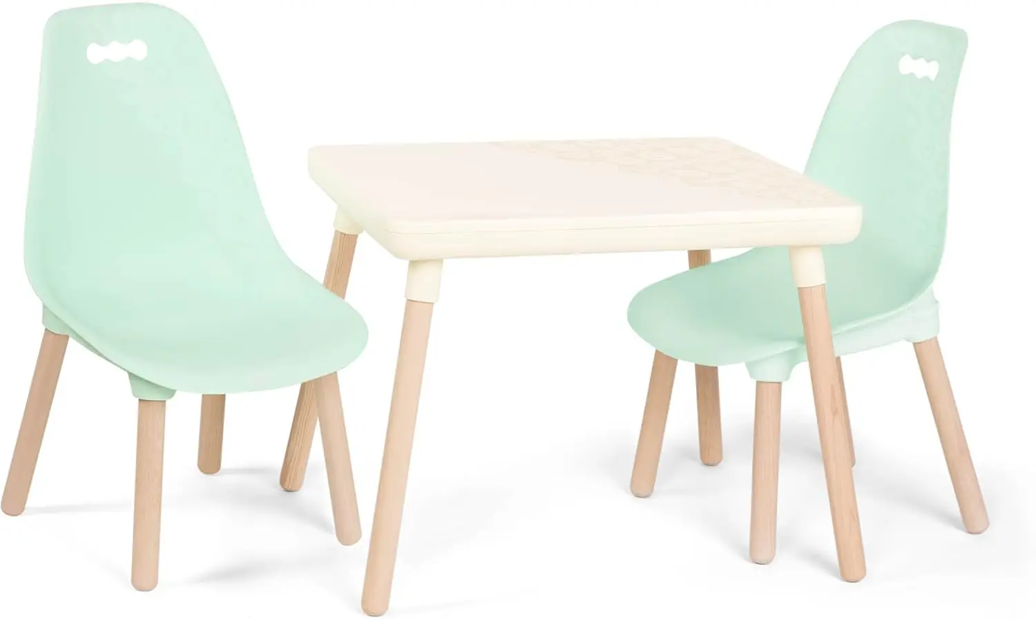 Kids Table and Chair Set – Natural Wooden Legs – Mint – Easy Assembly – 3+ Years
Kids Table and Chair Set – Natural Wooden Legs – Mint – Easy Assembly – 3+ Years