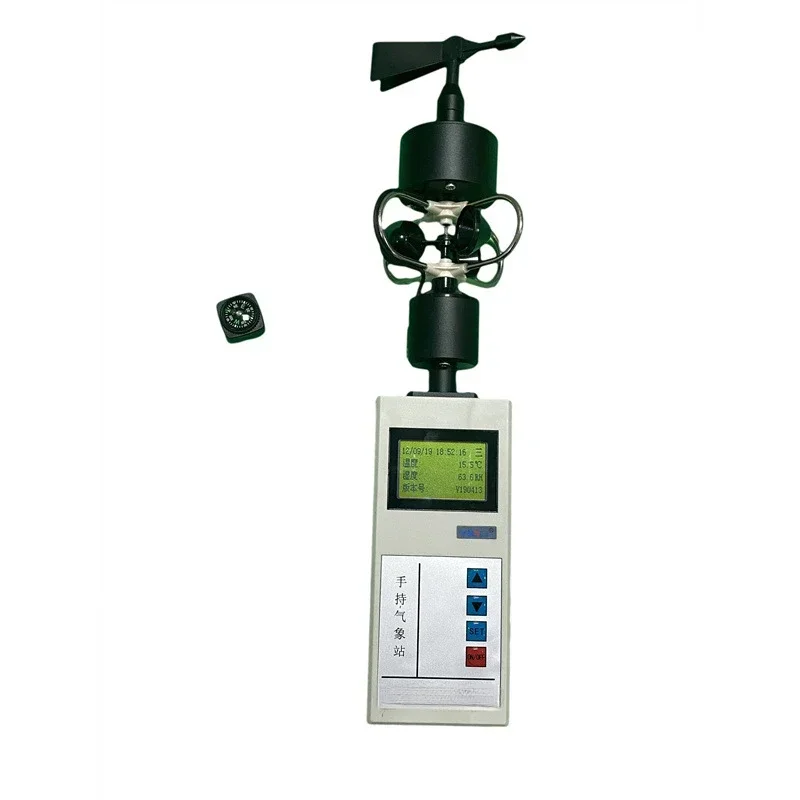 Handheld weather station FYF-3 displays wind speed, direction, temperature, humidity, atmospheric pressure gauge
Handheld weather station FYF-3 displays wind speed, direction, temperature, humidity, atmospheric pressure gauge