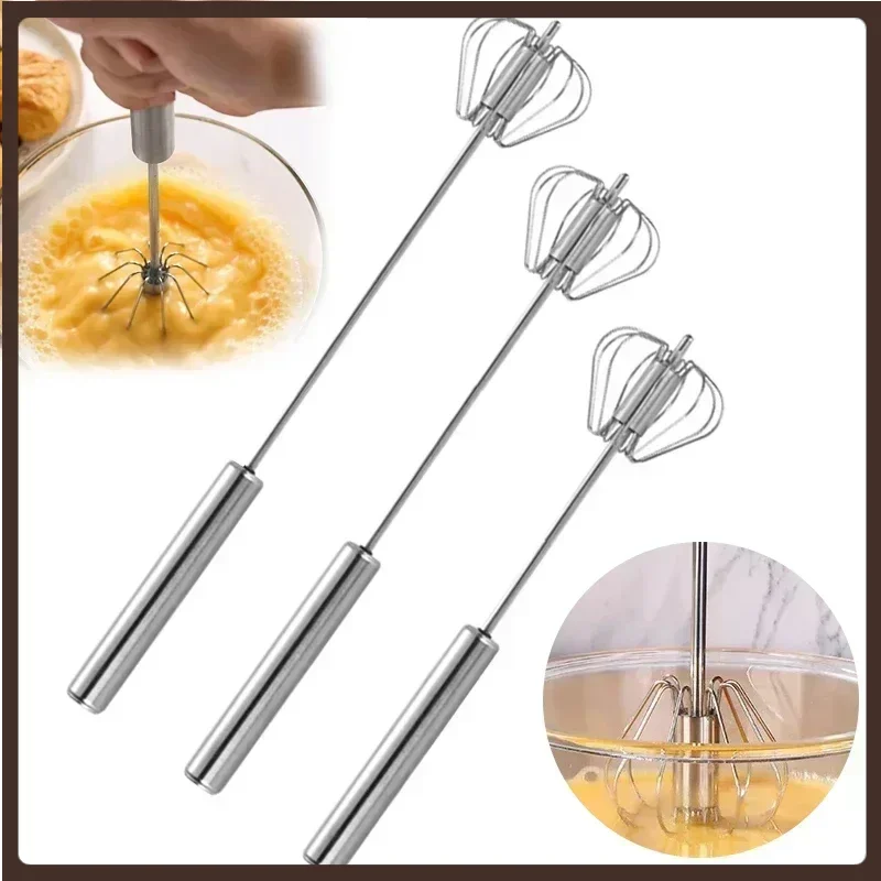 Stainless Egg Beater Semi-automatic Rotating Egg Tools Manual Egg Stiring Cream Whisk Hand-held Mixer Kitchen Baking Tools
Stainless Egg Beater Semi-automatic Rotating Egg Tools Manual Egg Stiring Cream Whisk Hand-held Mixer Kitchen Baking Tools