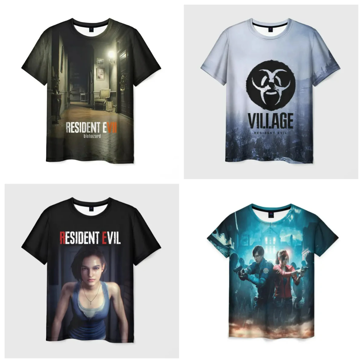 Футболка Game Resident Evil с 3D принтом, мужская и женская повседневная уличная футболка, летняя быстросохнущая футболка с короткими рукавами MOTO Top 
Футболка Game Resident Evil с 3D принтом, мужская и женская повседневная уличная футболка, летняя быстросохнущая футболка с короткими рукавами MOTO Top