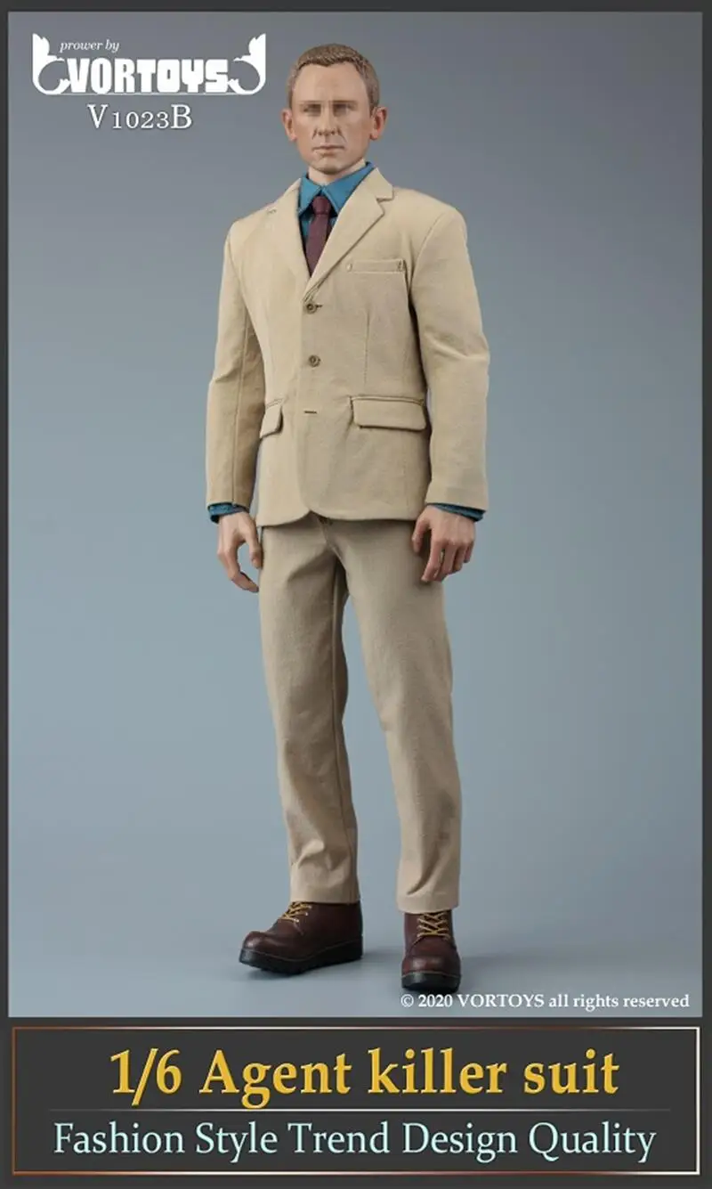 1/6 Ratio Male Soldier VORTOYS V1023B Agent Suit Doll Model Hand-Made Accessories Clothes Pants Sunglasses
1/6 Ratio Male Soldier VORTOYS V1023B Agent Suit Doll Model Hand-Made Accessories Clothes Pants Sunglasses