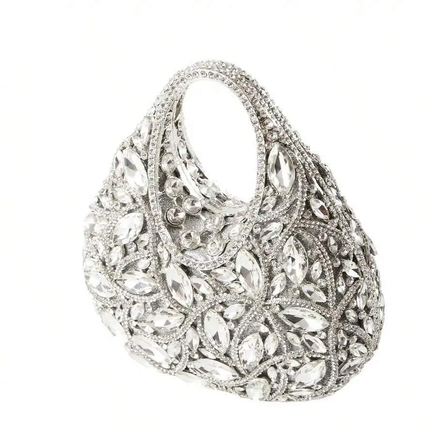 Women Luxury Top Handle Crystal Clutch Evening Bag Rhinestone Party Wedding Prom Handbag
Women Luxury Top Handle Crystal Clutch Evening Bag Rhinestone Party Wedding Prom Handbag