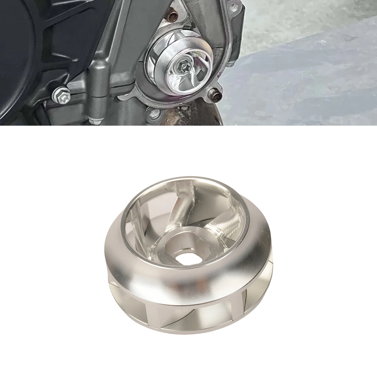 CNC Aluminum Alloy Water Pump Turbine Impeller For KTM 790 DUKE 2018 - 2025 890DUKE 2020 - 2025 790 Adventure 890 Adventure
CNC Aluminum Alloy Water Pump Turbine Impeller For KTM 790 DUKE 2018 - 2025 890DUKE 2020 - 2025 790 Adventure 890 Adventure