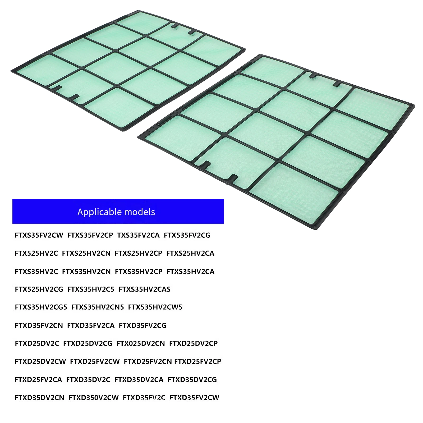 2PCS Conditioning Filter Designed for Daikin FTXH35 FTXD35 25FV2C FTXS35DV2C Effective Air Purification and Maintenance
2PCS Conditioning Filter Designed for Daikin FTXH35 FTXD35 25FV2C FTXS35DV2C Effective Air Purification and Maintenance