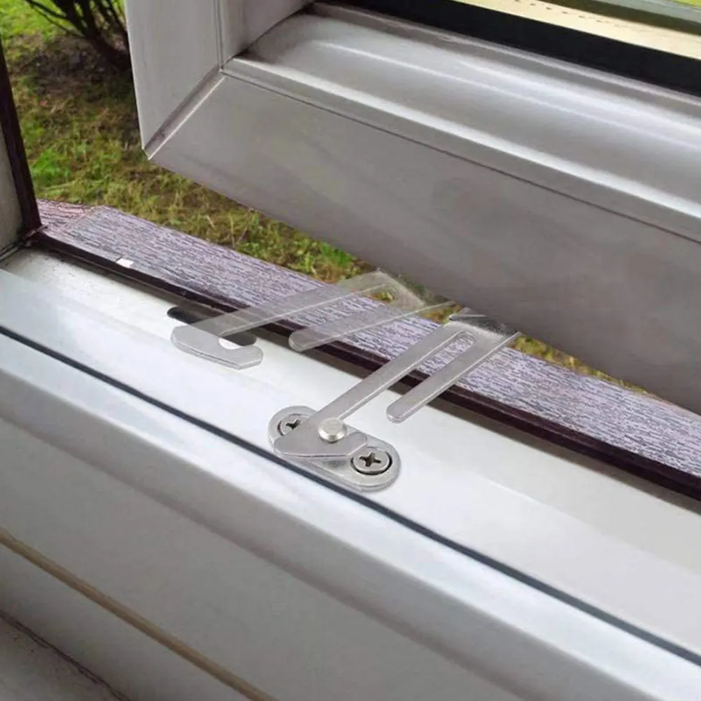 6pcs Stainless Steel Casement Window Limiters Safety Lock Device Child Protection Window Restrictor Silver Easy Install No
6pcs Stainless Steel Casement Window Limiters Safety Lock Device Child Protection Window Restrictor Silver Easy Install No