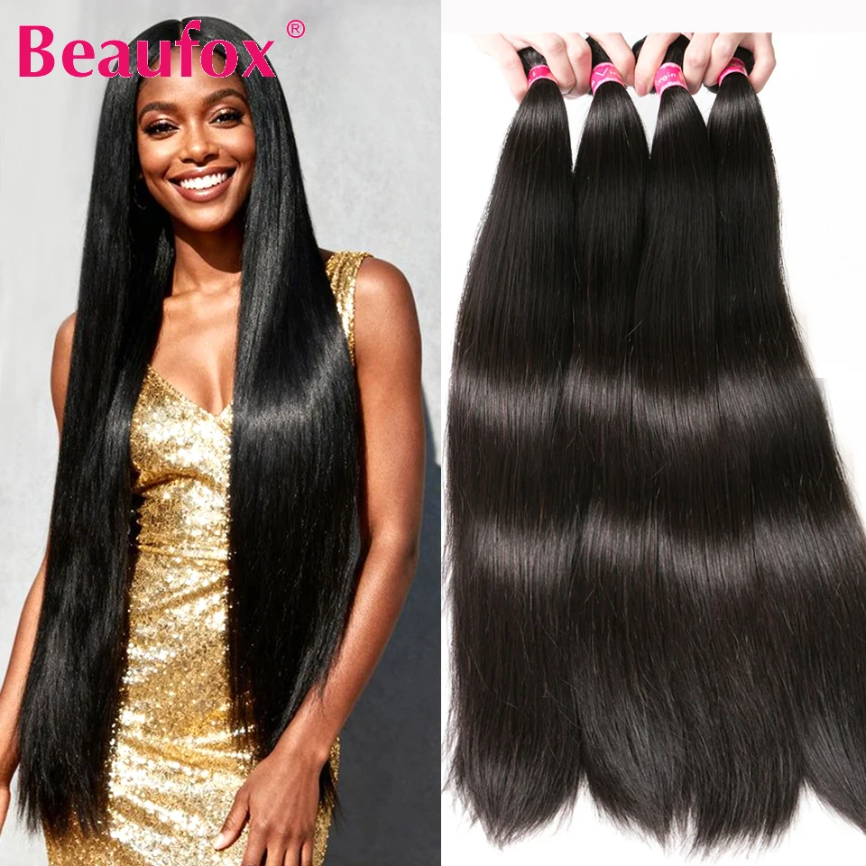 Beaufox Straight Human Hair Bundles Human Hair Unprocessed Brazilian Raw Virgin Hair Bundles Deals 1/3/4 Bundles 16-30" A+
Beaufox Straight Human Hair Bundles Human Hair Unprocessed Brazilian Raw Virgin Hair Bundles Deals 1/3/4 Bundles 16-30" A+