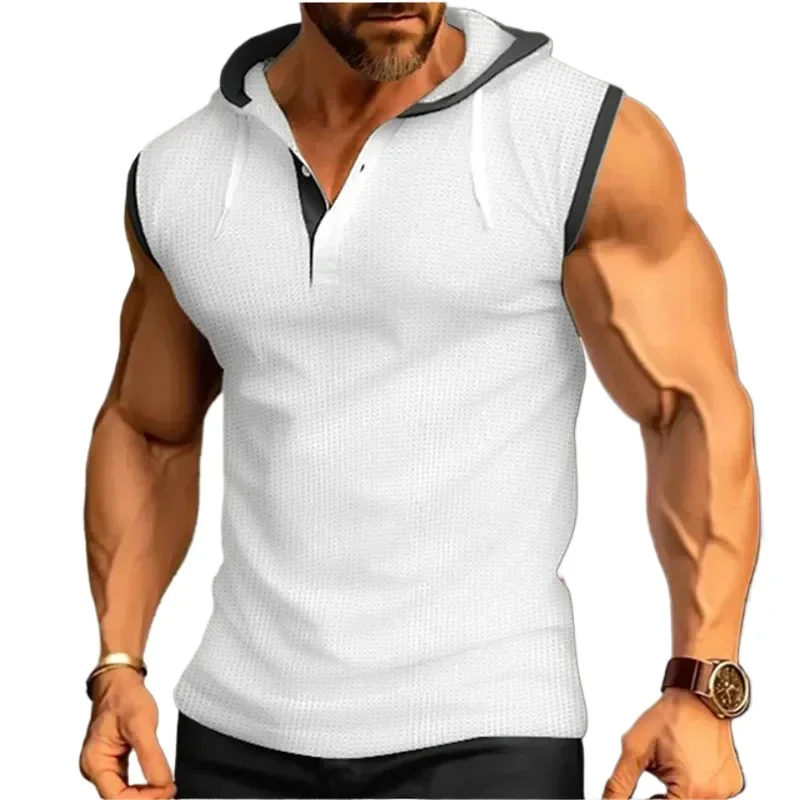 New Summer Men's Sleeveless Hoodies Fashion Casual Hooded Sweatshirt Men Bodybuilding Tank Tops Sports Shirt Waistcoat Vest Gym
New Summer Men's Sleeveless Hoodies Fashion Casual Hooded Sweatshirt Men Bodybuilding Tank Tops Sports Shirt Waistcoat Vest Gym