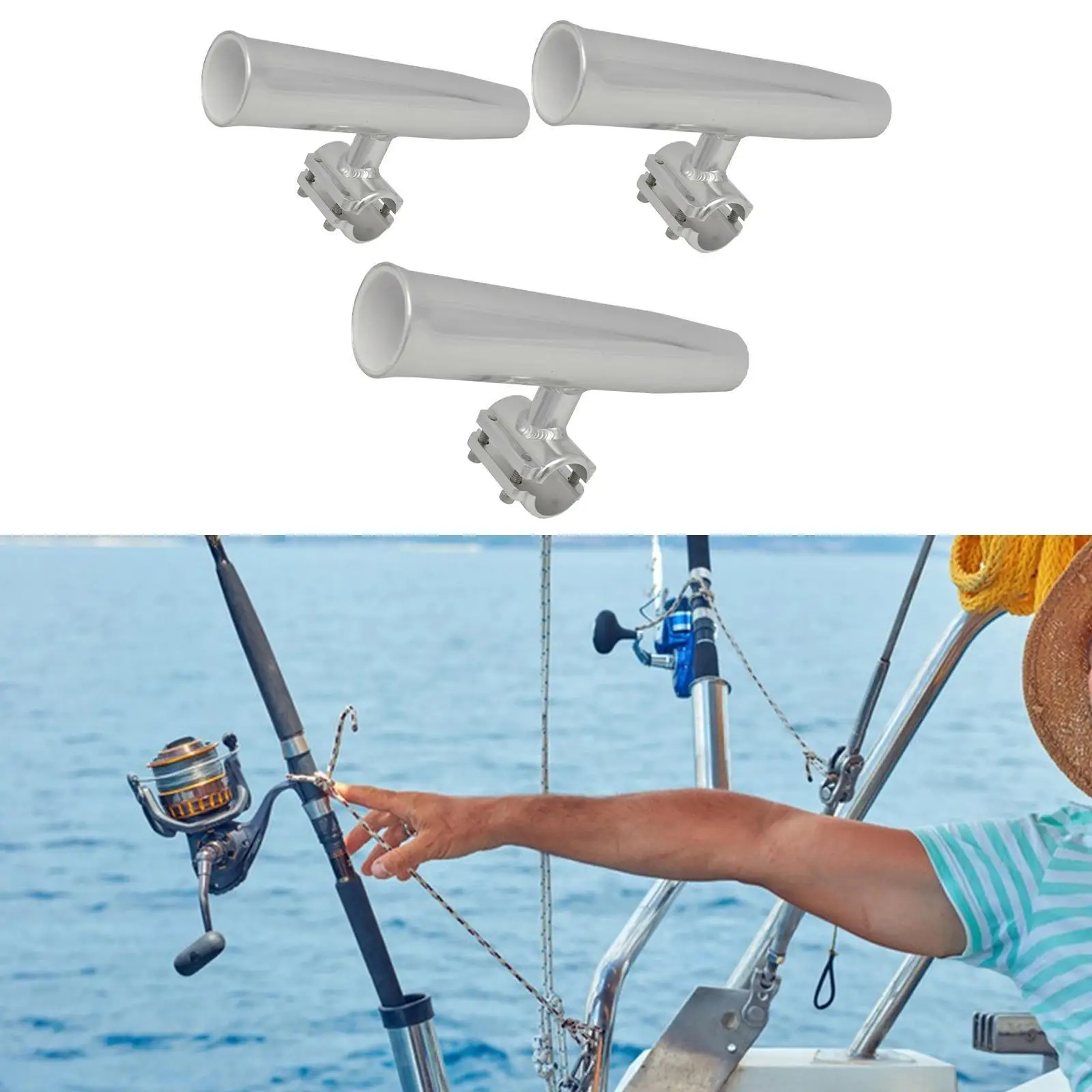 Clamp on Fishing Rod Holder Adjustable Fishing Rod Mounting Bracket Fishing Pole
Clamp on Fishing Rod Holder Adjustable Fishing Rod Mounting Bracket Fishing Pole