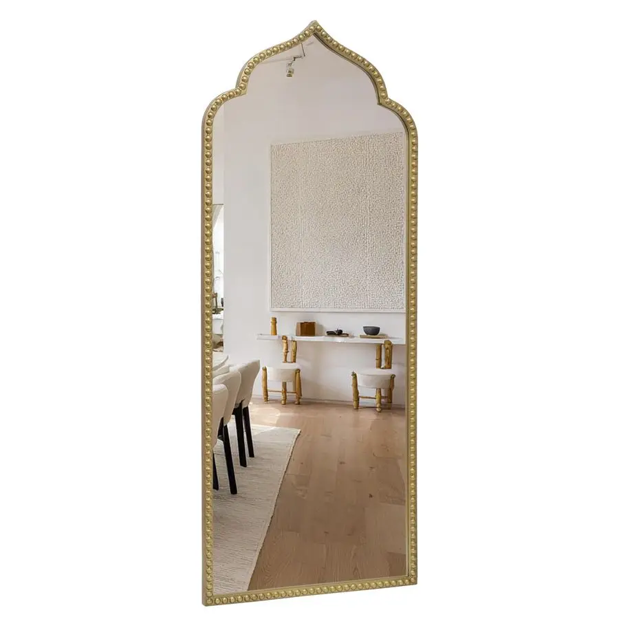 Wall Mirror, 22 W x 55 H,Metal Beaded Frame Accent Large Modern Mirror,Antique Gold
Wall Mirror, 22 W x 55 H,Metal Beaded Frame Accent Large Modern Mirror,Antique Gold