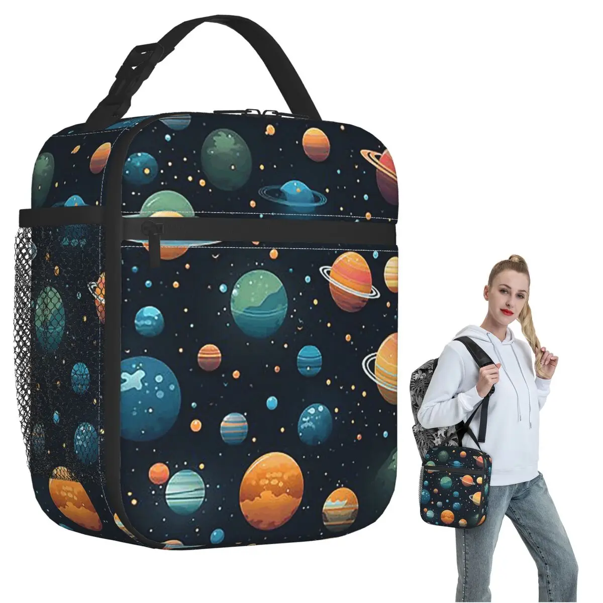 Solar System Space Planets Universe Insulated Lunch Bag for Women Children Leakproof Food Boxes Thermal Lunch Box Tote
Solar System Space Planets Universe Insulated Lunch Bag for Women Children Leakproof Food Boxes Thermal Lunch Box Tote