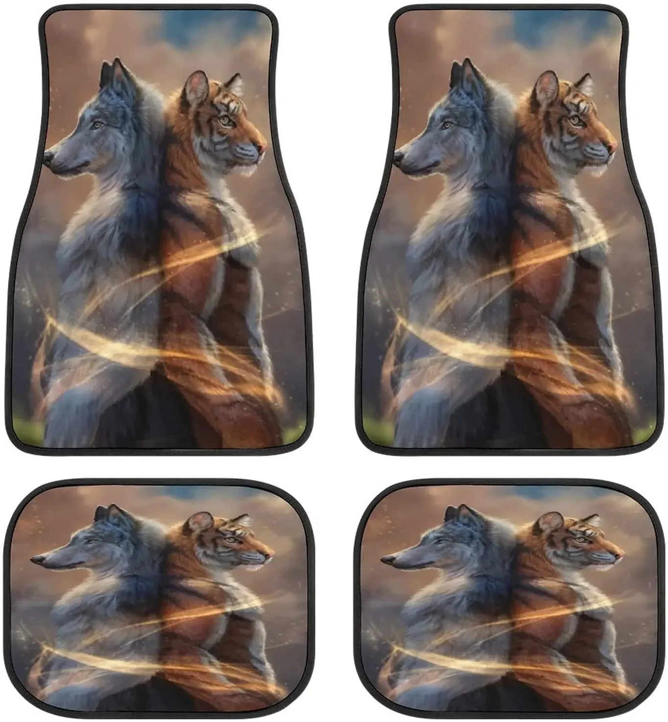 Animal Timber Wolf Tiger Art Car Mats Universal Drive Seat Carpet Vehicle Interior Protector Mats Funny Designs All-Weather Mats
Animal Timber Wolf Tiger Art Car Mats Universal Drive Seat Carpet Vehicle Interior Protector Mats Funny Designs All-Weather Mats