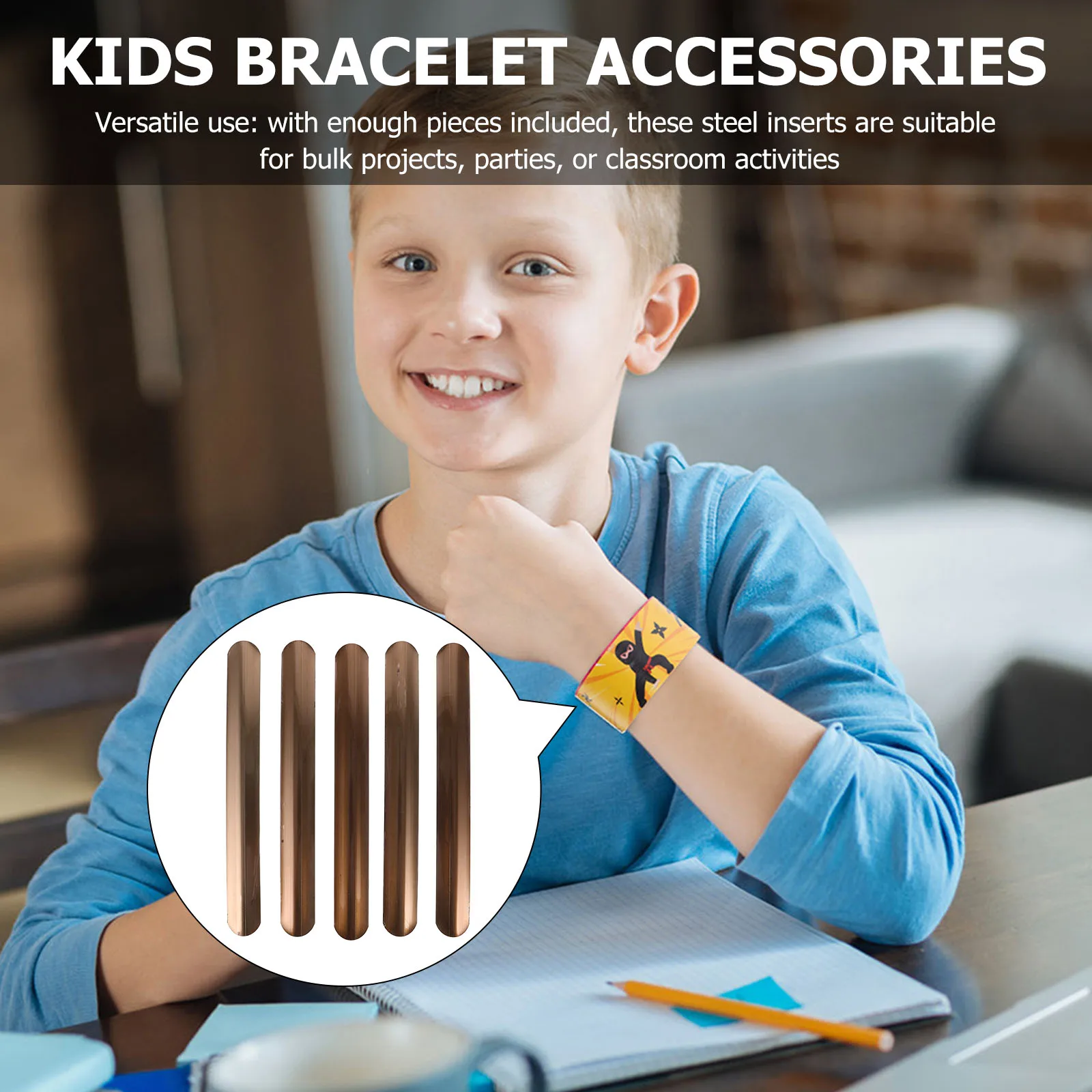 50 pcs Slap Steel Sheet Kids Accessories Blank Wrist Bands Slap Bracelet Inner Sheet Crafting Components Decor
50 pcs Slap Steel Sheet Kids Accessories Blank Wrist Bands Slap Bracelet Inner Sheet Crafting Components Decor