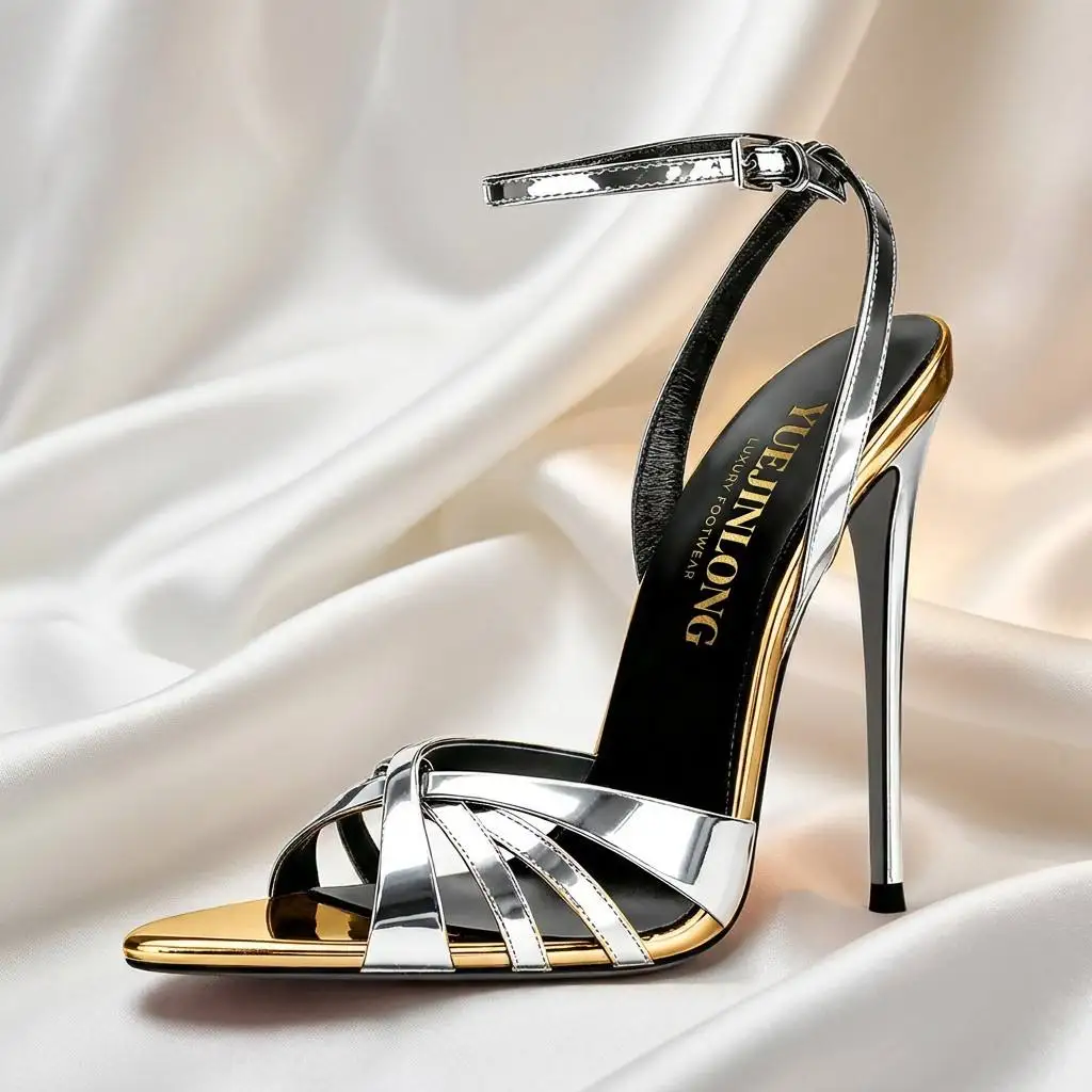 Yuejinlong 12cm Stiletto Party Shoes - Elegant Sharp Toe Cut-out Heels with Ankle Strap for Wedding Dress Plus Size 35-46
Yuejinlong 12cm Stiletto Party Shoes - Elegant Sharp Toe Cut-out Heels with Ankle Strap for Wedding Dress Plus Size 35-46
