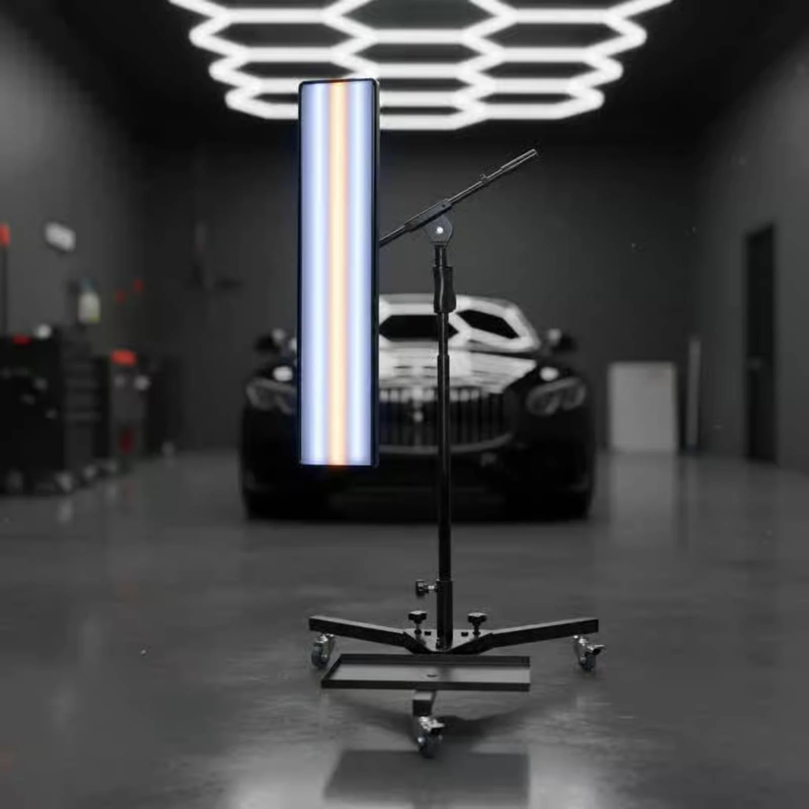 Floor Standing Inspection Lamp Triangular Base Damage Repair Lamp for Body Shop Workers
Floor Standing Inspection Lamp Triangular Base Damage Repair Lamp for Body Shop Workers