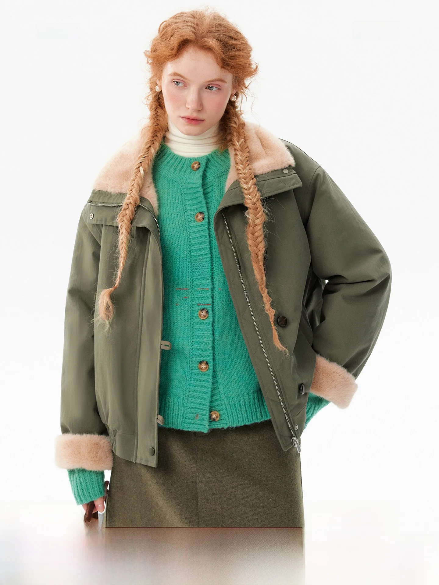 Retro Barn Collar Furry ort Jaet Winter New Sle Small Size ape Cotton Coat plus Casual Sle Warmth Women's
Retro Barn Collar Furry ort Jaet Winter New Sle Small Size ape Cotton Coat plus Casual Sle Warmth Women's