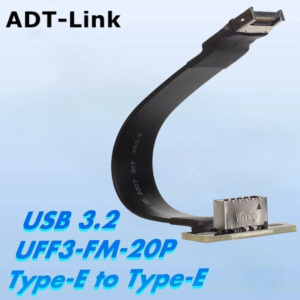 20P Внутренний USB 3.2 20-контактный GEN2 Тип E к Type-E Мужской Женский адаптер Удлинитель гнезда передней панели Плоский ленточный кабель с отверстием для винта
20P Внутренний USB 3.2 20-контактный GEN2 Тип E к Type-E Мужской Женский адаптер Удлинитель гнезда передней панели Плоский ленточный кабель с отверстием для винта