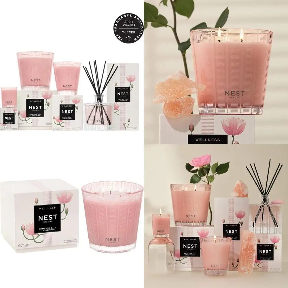 Long-Burning 100-Hour 3-Wick Candle with Himalayan Salt and Rosewater in Reusable Glass
Long-Burning 100-Hour 3-Wick Candle with Himalayan Salt and Rosewater in Reusable Glass