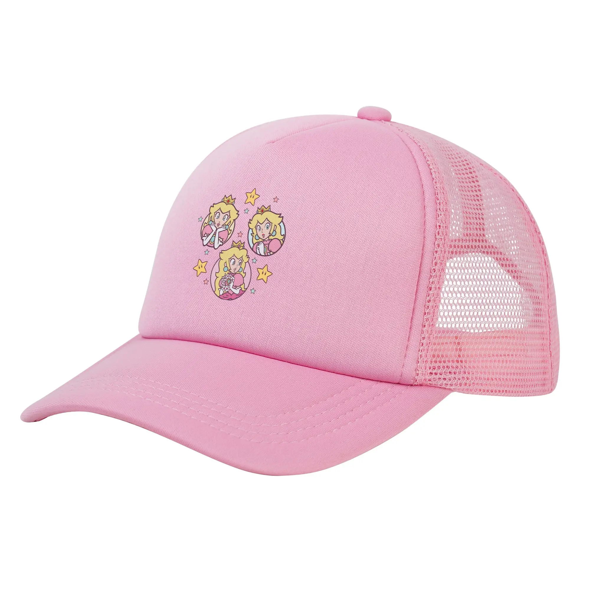 Summer Cooling Marioes characters Princess Peach Mesh Golf Hat Caps Unisex Adjustable Foam Trucker Hats For Casual Headwear
Summer Cooling Marioes characters Princess Peach Mesh Golf Hat Caps Unisex Adjustable Foam Trucker Hats For Casual Headwear