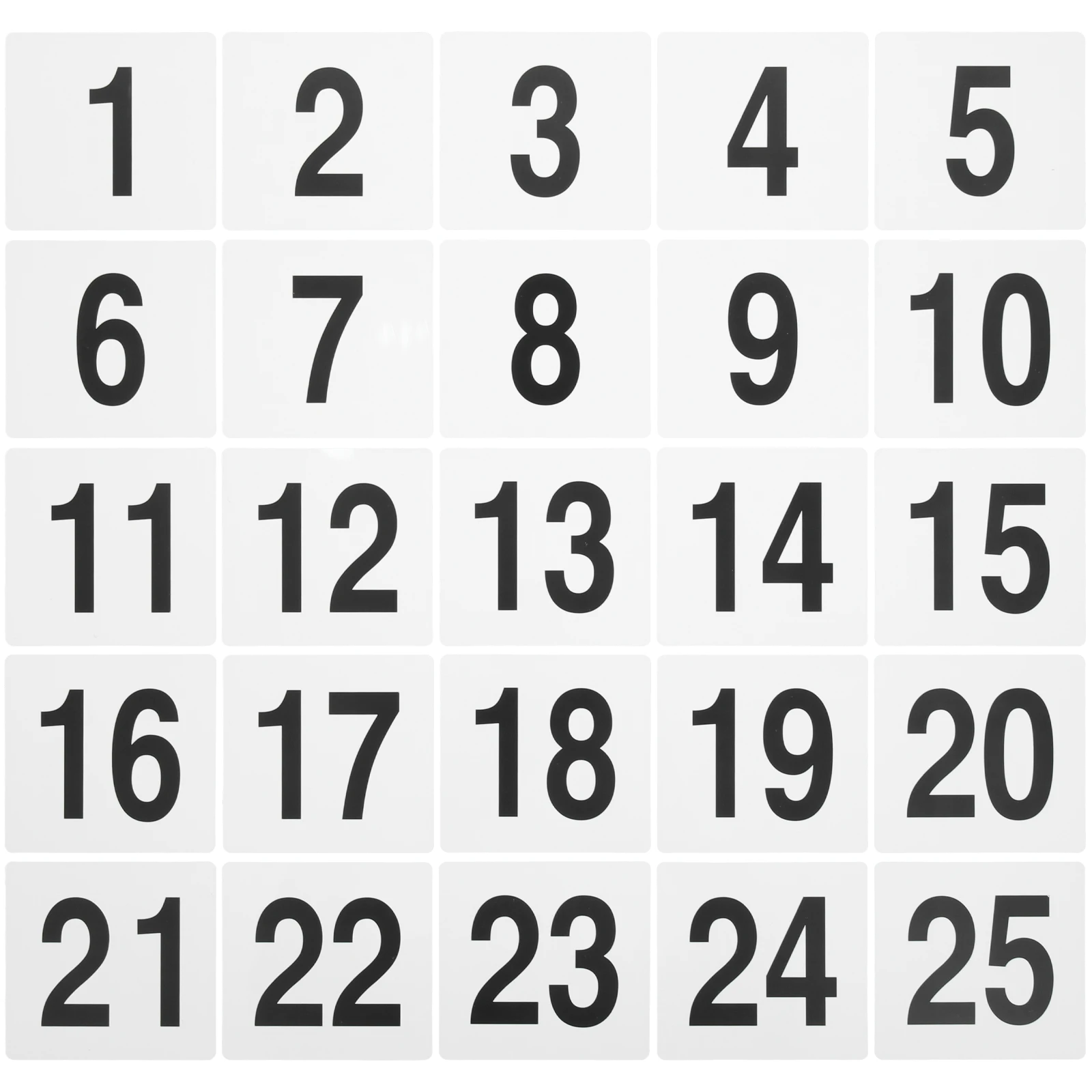 25 Pcs Table Number Plate Numbers with Stand Tents Restaurant Signs for Wedding Bracket
25 Pcs Table Number Plate Numbers with Stand Tents Restaurant Signs for Wedding Bracket